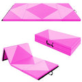 8 ft x 4 ft x 2\" folding gymnastics mat, pink