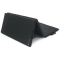 tri-fold exercise mat, 6 ft x 4 ft, black