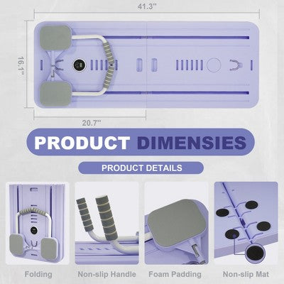 Multifunctional pilates & abs board