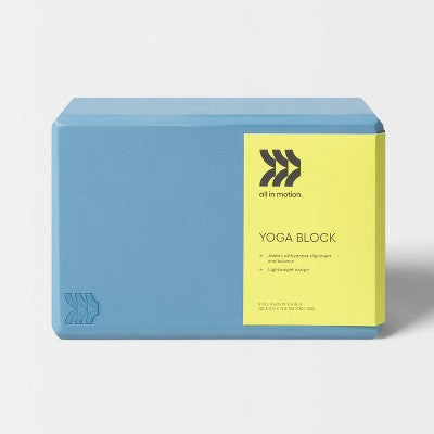 Foam yoga block, sky blue
