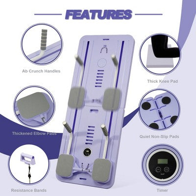 Multifunctional pilates & abs board