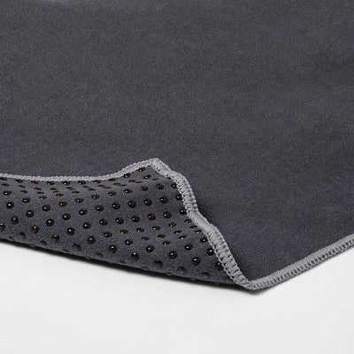 Non-slip yoga mat towel, gray