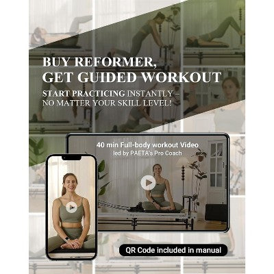 foldable reformer with music-wire springs, jump board & box