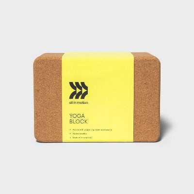 Cork yoga block, brown