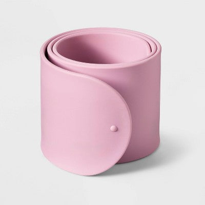 Mat slap band / yoga strap, pink