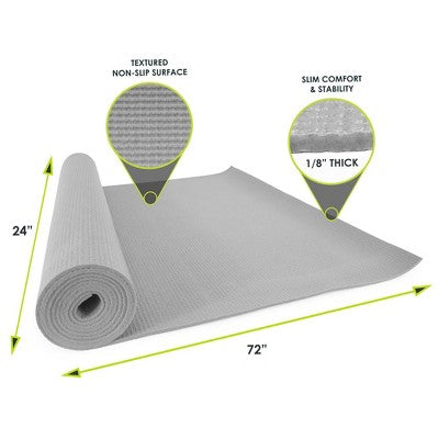Classic 1/8\" yoga mat, gray